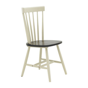 Scaun Larus lemn din arbore de cauciuc, culoare lemn natural antracit - alb 50x49x90cm Scaun Larus lemn din arbore de cauciuc, culoare lemn natural antracit - alb 50x49x90cm