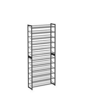 Set 2 organizatoare de pantofi stivuibile, Songmics, 48-60 perechi, Negru92 x 30 x 223 cm Set 2 organizatoare de pantofi stivuibile, Songmics, 48-60 perechi, Negru92 x 30 x 223 cm
