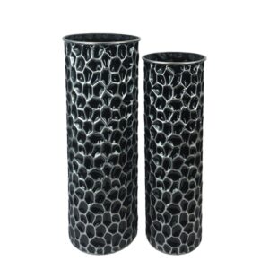 Set 2 vaze Phob Pako World Negru 21.2x21.2x59 cm Set 2 vaze Phob Pako World Negru 21.2x21.2x59 cm