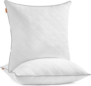 Set de 2 perne vara iarna reversibila Songmics Alb 80x80x18 cm (Polyester 100%) Set de 2 perne vara iarna reversibila Songmics Alb 80x80x18 cm (Polyester 100%)