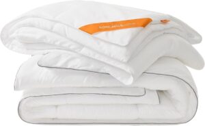 Set pilota 4 anotimpuri pentru pat king size, detasabila - 2 buc de grosimi diferite Songmics Alb 240x220x6 cm (Polyester 100%) Set pilota 4 anotimpuri pentru pat king size, detasabila - 2 buc de grosimi diferite Songmics Alb 240x220x6 cm (Polyester 100%)