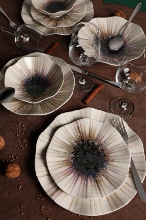 Set vesela de masa (24 bucati) GBSNES24Y4101986 Multicolor 25x25x2 cm Set vesela de masa (24 bucati) GBSNES24Y4101986 Multicolor 25x25x2 cm