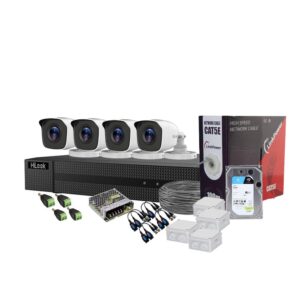 Sistem supraveghere exterior complet Hikvision HiLook KIT-HL-C-4C-C-0003, 5 MP, 2.8 mm, IR 20 m, HDD 1TB Sistem supraveghere exterior complet Hikvision HiLook KIT-HL-C-4C-C-0003, 5 MP, 2.8 mm, IR 20 m, HDD 1TB