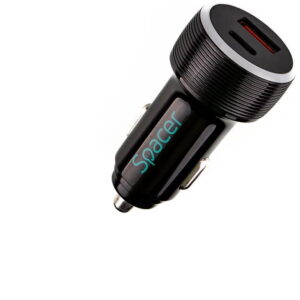 Alimentator auto Spacer, 1 x USB QC3.0 & 1 USB max. 3.1A, pentru bricheta auto, negru, SP-QC-30 Alimentator auto Spacer, 1 x USB QC3.0 & 1 USB max. 3.1A, pentru bricheta auto, negru, SP-QC-30