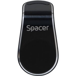 Suport auto magnetic Spacer SPT-MGN, fixare in grilaj bord, prindere magnetica telefon 360 grade (Negru) Suport auto magnetic Spacer SPT-MGN, fixare in grilaj bord, prindere magnetica telefon 360 grade (Negru)