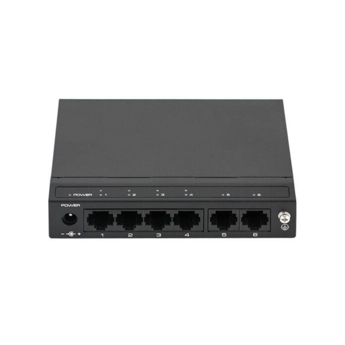 Switch cu 2 porturi SF6P-HM, 2 porturi uplink, 1.2 Gbps, 0.688 Mpps, 2.000 MAC, PoE, fara management Switch cu 2 porturi SF6P-HM, 2 porturi uplink, 1.2 Gbps, 0.688 Mpps, 2.000 MAC, PoE, fara management
