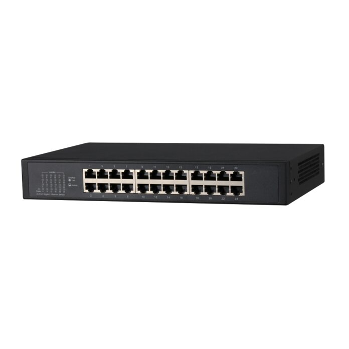 Switch cu 24 porturi Dahua PFS3024-24GT, 8000 MAC, 35.7 Mbps, fara management Switch cu 24 porturi Dahua PFS3024-24GT, 8000 MAC, 35.7 Mbps, fara management