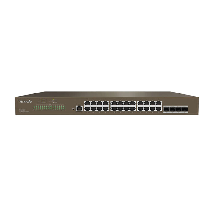 Switch cu 24 porturi Tenda TEG5328F, 56 Gbps, 41.7 Mpps, 16000 MAC, cu management Switch cu 24 porturi Tenda TEG5328F, 56 Gbps, 41.7 Mpps, 16000 MAC, cu management