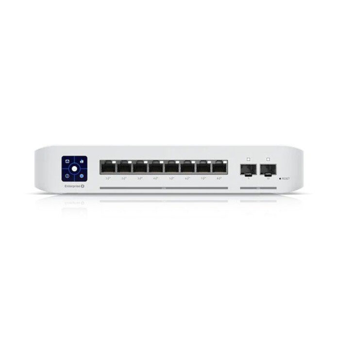 Switch cu 8 porturi Ubiquiti USW-ENTERPRISE-8-POE, 2 porturi SFP+, 80 Gbps, 59.52 Mpps, PoE, cu management Switch cu 8 porturi Ubiquiti USW-ENTERPRISE-8-POE, 2 porturi SFP+, 80 Gbps, 59.52 Mpps, PoE, cu management