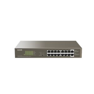 Switch Gigabite Tenda TEG1116P-16-150W, 16 porturi, 32 Gbps, 8000 MAC Switch Gigabite Tenda TEG1116P-16-150W, 16 porturi, 32 Gbps, 8000 MAC