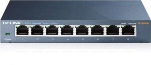 Switch TP-Link TL-SG108, 8 porturi, Gigabit, Carcasa metalica Switch TP-Link TL-SG108, 8 porturi, Gigabit, Carcasa metalica
