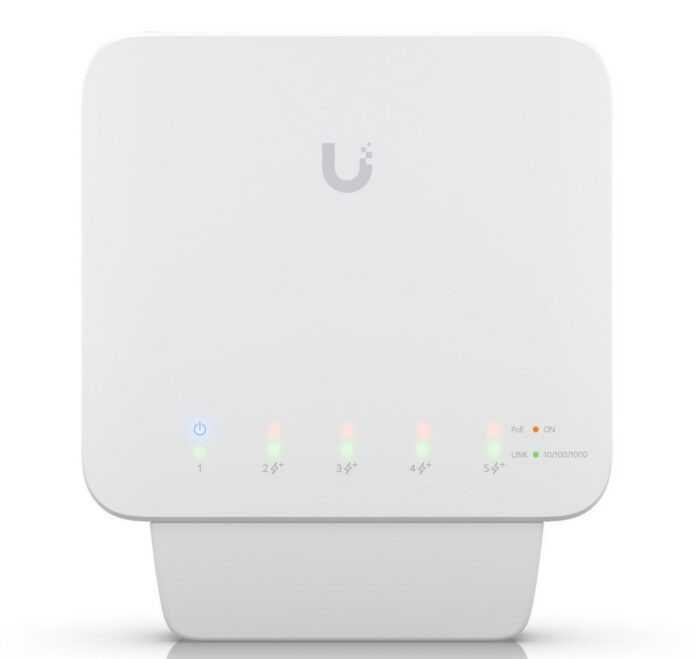 Switch Ubiquiti USW-FLEX-2.5G-5, 5 porturi, PoE Switch Ubiquiti USW-FLEX-2.5G-5, 5 porturi, PoE
