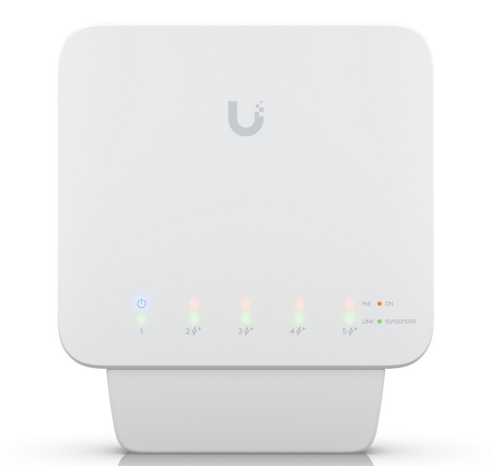Switch Ubiquiti USW-FLEX-2.5G-5, 5 porturi, PoE Switch Ubiquiti USW-FLEX-2.5G-5, 5 porturi, PoE