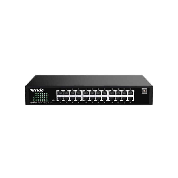 Switch Gigabit cu 24 porturi Tenda TEG2224D, 48 Gbps, 35.7 Mpps, 8000 MAC, management cloud Switch Gigabit cu 24 porturi Tenda TEG2224D, 48 Gbps, 35.7 Mpps, 8000 MAC, management cloud
