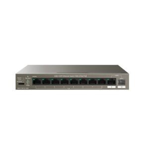 Switch PoE Gigabit cu 10 porturi Tenda TEG1110PF-8-102W, 8 porturi PoE, buget 92 W, 1x SFP, 20 Gbps, fara management Switch PoE Gigabit cu 10 porturi Tenda TEG1110PF-8-102W, 8 porturi PoE, buget 92 W, 1x SFP, 20 Gbps, fara management