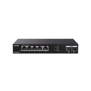 Switch Tenda TEM2007X, 5 porturi, 2x SFP, 65 Gbps, Plug and Play, fara management Switch Tenda TEM2007X, 5 porturi, 2x SFP, 65 Gbps, Plug and Play, fara management