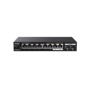 Switch Tenda TEM2010X, 8 porturi RJ45, 2x SFP, 80 Gbps, 59.5 Mpps, fara management Switch Tenda TEM2010X, 8 porturi RJ45, 2x SFP, 80 Gbps, 59.5 Mpps, fara management
