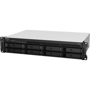 NAS Synology RS1221RP+, 8 Bay-uri, Gigabit, Procesor AMD Ryzen V1500B, 2.2 GHz, 4 GB DDR4 ECC NAS Synology RS1221RP+, 8 Bay-uri, Gigabit, Procesor AMD Ryzen V1500B, 2.2 GHz, 4 GB DDR4 ECC