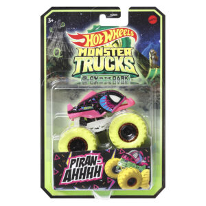 Masinuta Monster Trucks, Hot Wheels, Glow in the Dark, 1:64, Piran-Ahhh, HGX14 Masinuta Monster Trucks, Hot Wheels, Glow in the Dark, 1:64, Piran-Ahhh, HGX14