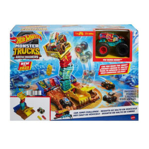 Set de joaca cu masina Monster Trucks, Hot Wheels, Car Jump Challenge, HNB94 Set de joaca cu masina Monster Trucks, Hot Wheels, Car Jump Challenge, HNB94