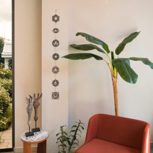 Tablou metalic Chakra Negru 10x10x1.5 cm Tablou metalic Chakra Negru 10x10x1.5 cm