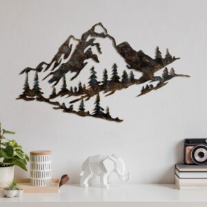 Tablou metalic Mountain Multicolor 70x40x1.5 cm Tablou metalic Mountain Multicolor 70x40x1.5 cm