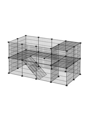 Tarc pentru animale de comapnie, Songmics, Negru, LPI02H, 143 x 73 x 71 cm Tarc pentru animale de comapnie, Songmics, Negru, LPI02H, 143 x 73 x 71 cm