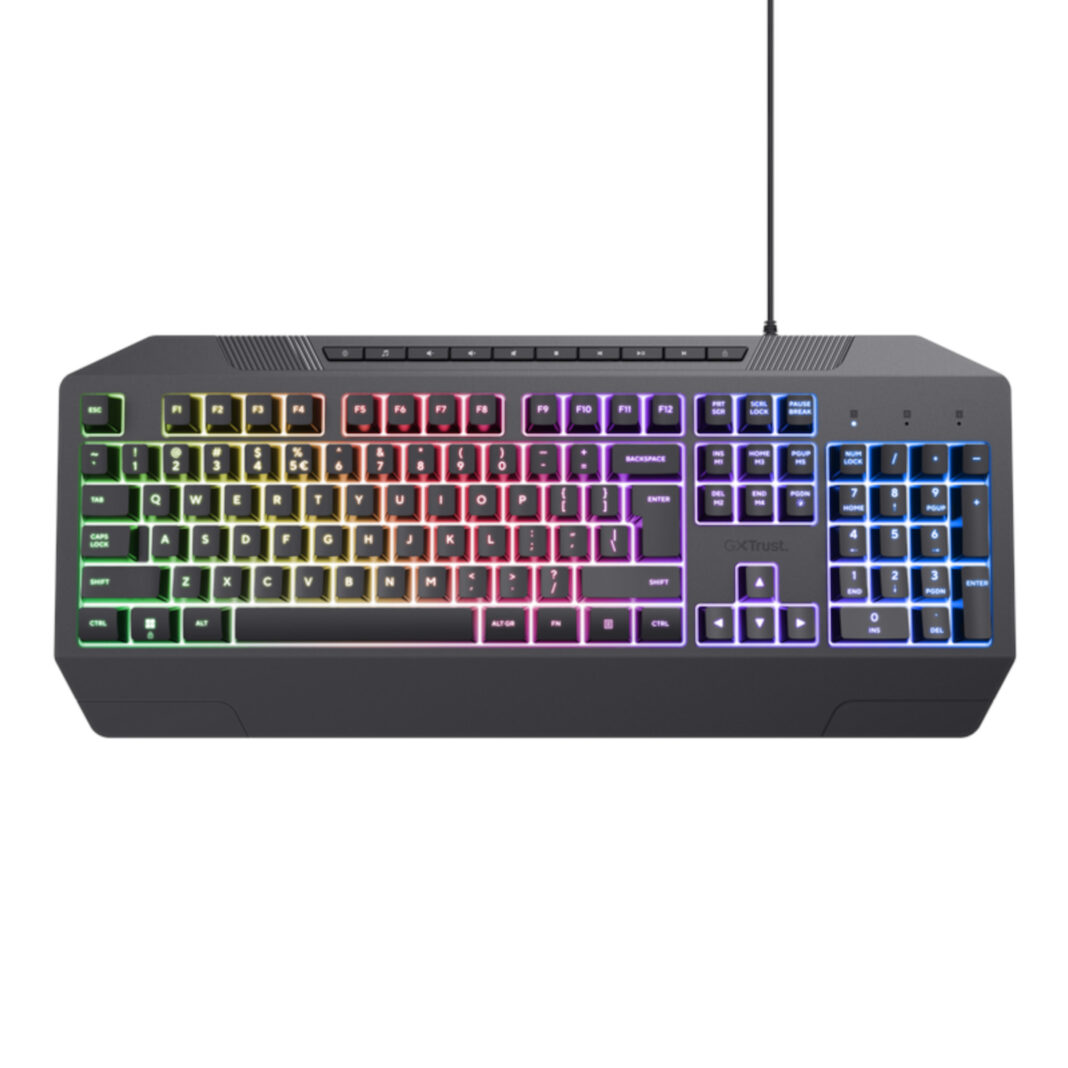 Tastatura Gaming Trust GXT 836 Evocs, iluminare RGB, USB-A (Negru) Tastatura Gaming Trust GXT 836 Evocs, iluminare RGB, USB-A (Negru)