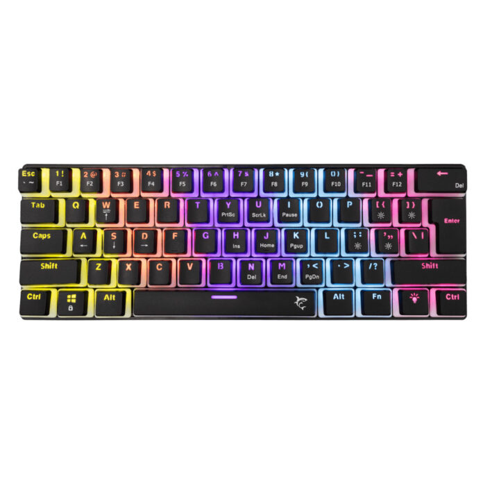Tastatura Gaming Mecanica White Shark GK-001114 Gladius. iluminare RGB, Layout International, USB 2.0 (Negru) Tastatura Gaming Mecanica White Shark GK-001114 Gladius. iluminare RGB, Layout International, USB 2.0 (Negru)