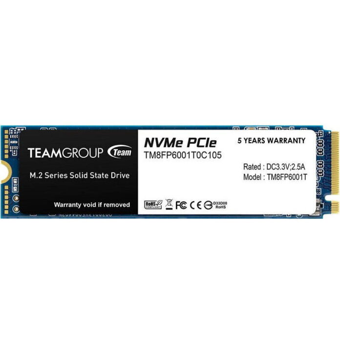 SSD Team Group MP33, 1TB, PCI Express 3.0 x4, M.2 SSD Team Group MP33, 1TB, PCI Express 3.0 x4, M.2