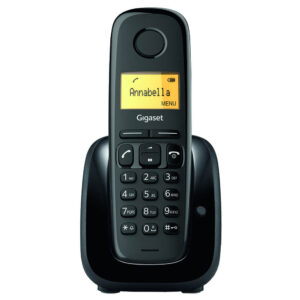 Telefon cu fir Gigaset Pure 100, functie de blocare apeluri, 50 contacte, Negru Telefon cu fir Gigaset Pure 100, functie de blocare apeluri, 50 contacte, Negru