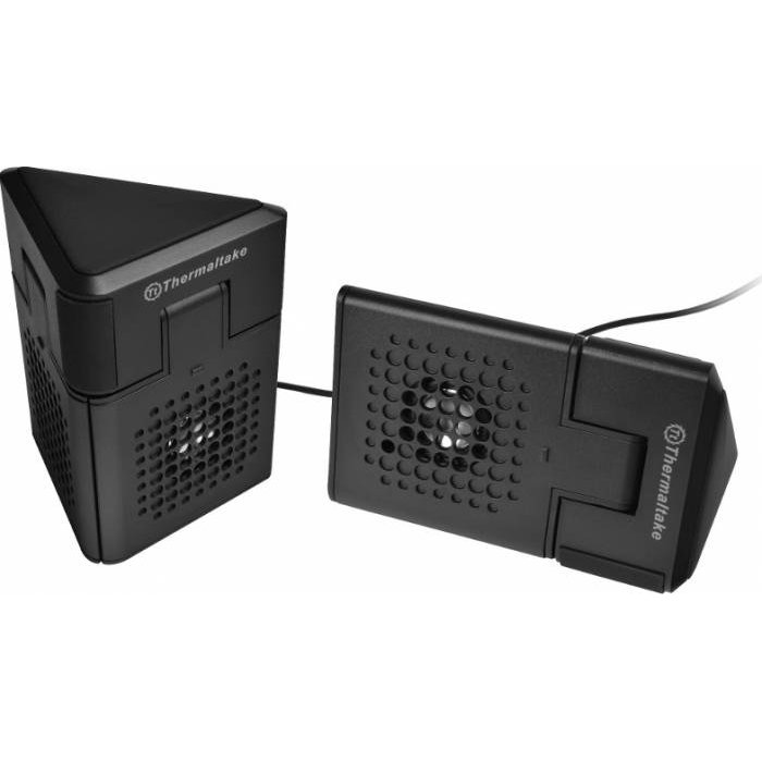 Cooler Laptop Thermaltake Satellite 2-in-1, Difuzor Stereo (Negru) Cooler Laptop Thermaltake Satellite 2-in-1, Difuzor Stereo (Negru)