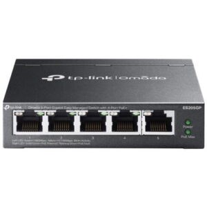 Switch TP-Link Omada ES205GP, 5 porturi, PoE+ Switch TP-Link Omada ES205GP, 5 porturi, PoE+