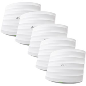 Kit Access Point Wireless TP-LINK EAP245, Gigabit, Dual Band, PoE, 1750 Mbps, Antena interna, 5 Bucati (Alb) Kit Access Point Wireless TP-LINK EAP245, Gigabit, Dual Band, PoE, 1750 Mbps, Antena interna, 5 Bucati (Alb)