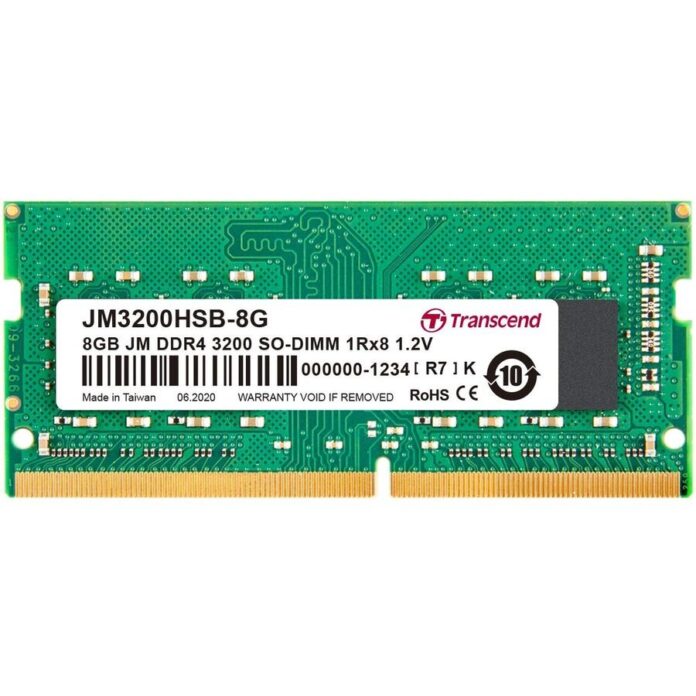 Memorie laptop Transcend 16GB DDR4, 3200MHz, CL22, 1.2v Memorie laptop Transcend 16GB DDR4, 3200MHz, CL22, 1.2v