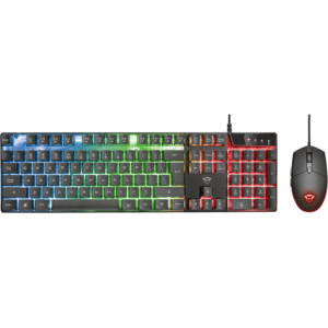 Kit Trust GXT 794W 3-in-1, Tastatura Wired, Mouse Wireless, USB, MousePad (Alb/Negru) Kit Trust GXT 794W 3-in-1, Tastatura Wired, Mouse Wireless, USB, MousePad (Alb/Negru)