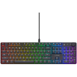 Tastatura mecanica Trust GXT 866 Torix cu fir, swtich linear (Negru) Tastatura mecanica Trust GXT 866 Torix cu fir, swtich linear (Negru)