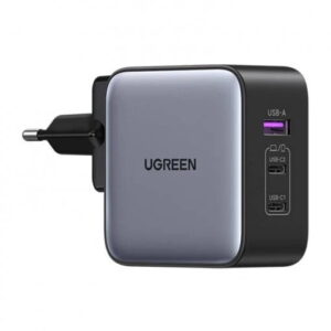 Incarcator retea Ugreen Nexode Air 100W, GaN Fast Charging, 3x USB-C, 1x USB-A, Negru/Gri Incarcator retea Ugreen Nexode Air 100W, GaN Fast Charging, 3x USB-C, 1x USB-A, Negru/Gri