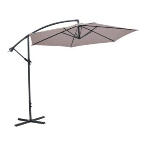 Umbrelă cu suport de grădină Jiopel Bej 3x3x3 cm Umbrelă cu suport de grădină Jiopel Bej 3x3x3 cm