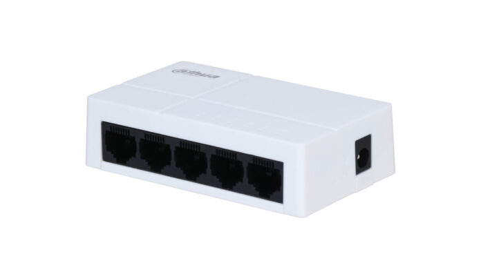Switch Dahua 5 porturi Gigabit, construnctie plastic, racit pasiv, plug and play, 10G switching, 7.44 Mpps, 5VDC, DH-SG1005L Switch Dahua 5 porturi Gigabit, construnctie plastic, racit pasiv, plug and play, 10G switching, 7.44 Mpps, 5VDC, DH-SG1005L