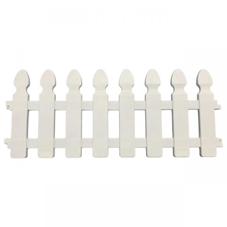 Set gard pentru gradina Strend Pro F7052, 4 buc, Lungime totala 2m, alb