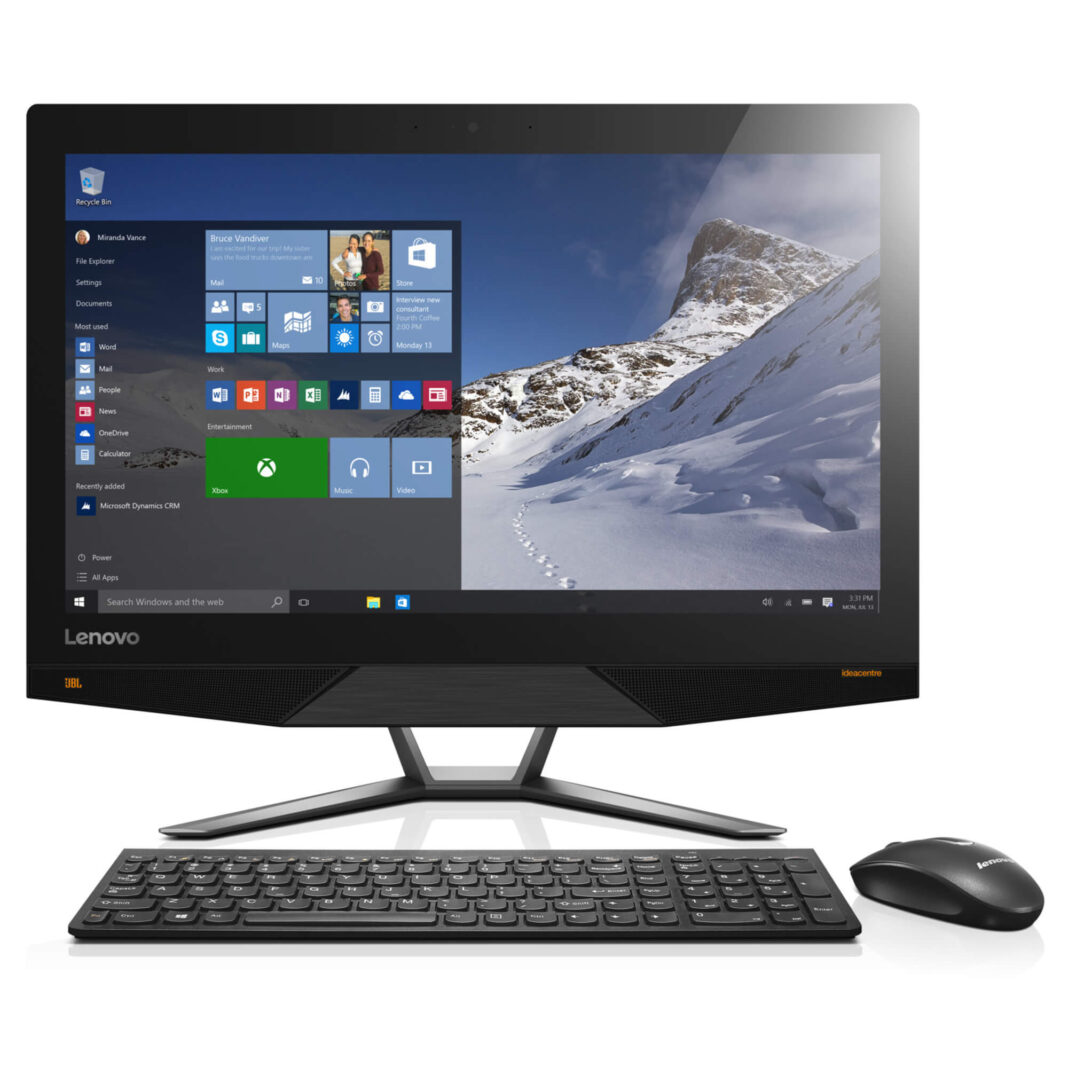 Sistem Desktop PC All-In-One Lenovo IdeaCentre AIO 700 24, Intel Core i5-6400, 8GB DDR4, HDD 2TB, nVidia GeForce 950A 2GB, Free Dos, Negru