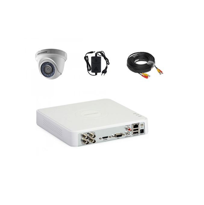 Kit sistem supraveghere video 1 camera 2MP interior complet Hikvision IR 20 m cu DVR, meniu romana, Cloud, soft telefon mobil inclus Kit sistem supraveghere video 1 camera 2MP interior complet Hikvision IR 20 m cu DVR, meniu romana, Cloud, soft telefon mobil inclus