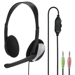 Casti PC On-Ear Hama HS-P100, Microfon, Negru Casti PC On-Ear Hama HS-P100, Microfon, Negru