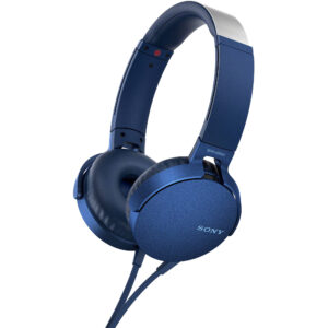 Casti audio On-Ear Sony MDRXB550APL.CE7, Microfon, Albastru Casti audio On-Ear Sony MDRXB550APL.CE7, Microfon, Albastru