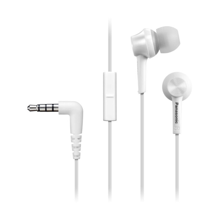 Casti In-Ear Panasonic RP-TCM105E-W, Microfon, Alb Casti In-Ear Panasonic RP-TCM105E-W, Microfon, Alb