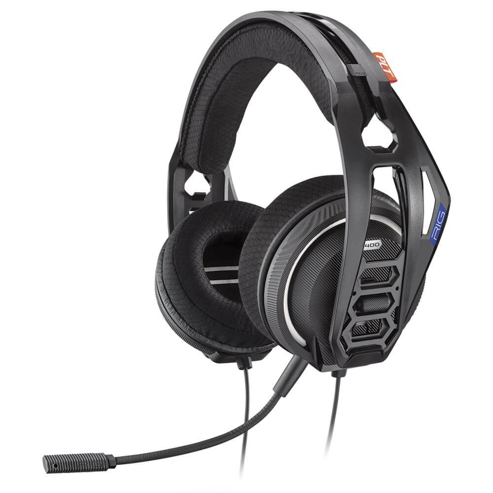 Casti Gaming cu microfon Nacon RIG 400HS, Negru Casti Gaming cu microfon Nacon RIG 400HS, Negru
