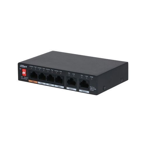 Switch 6 porturi, Dahua PFS3006-4GT-60-V2, PoE
