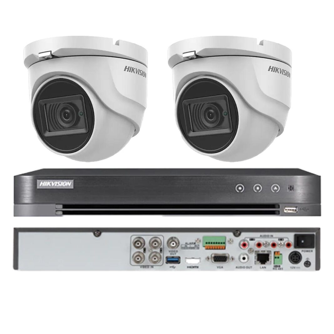 Kit supraveghere Hikvision 2 camere interior 4 in 1, 8MP, 2.8mm, IR 30m, DVR 4 canale 4K 8MP Kit supraveghere Hikvision 2 camere interior 4 in 1, 8MP, 2.8mm, IR 30m, DVR 4 canale 4K 8MP
