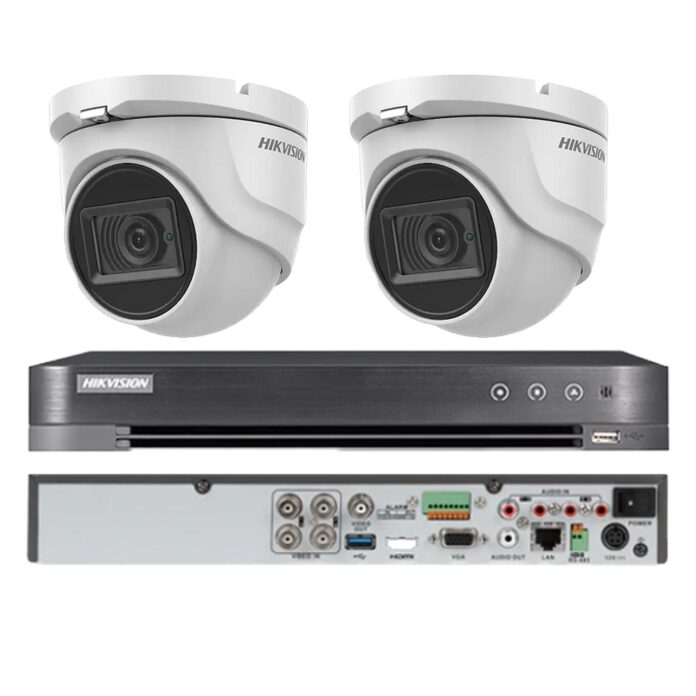 Kit supraveghere Hikvision 2 camere interior 4 in 1, 8MP, 2.8mm, IR 30m, DVR 4 canale 4K 8MP Kit supraveghere Hikvision 2 camere interior 4 in 1, 8MP, 2.8mm, IR 30m, DVR 4 canale 4K 8MP